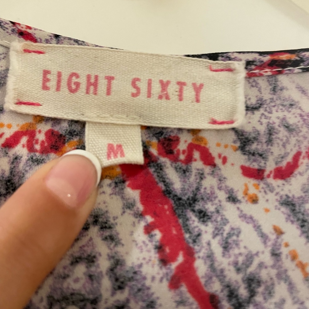 Eight Sixty Multicolor Patterned Mini Dress - Picture 3 of 6
